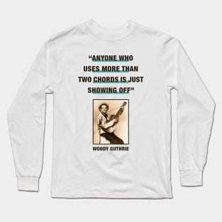 Woody Guthrie Long Sleeve T-Shirt